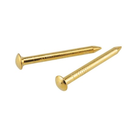 Ook Hillman OOK Brass-Plated Hardwall Picture Hanging Nails 15 lb 10 pk 533706
